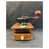 Vintage Wood Coffee Grinder