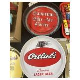 (2) Advertising Brewery Trays