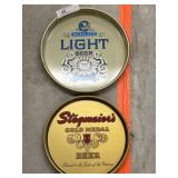 (2) Advertising Brewery Trays