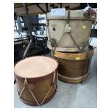 (3) Vintage Drums