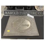 (2) Cast Metal Nameplates