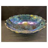 Carnival Glass Footed Bowl