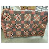 Vintage 9-Patch Pattern Quilt