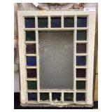 Slag Glass Window Panel