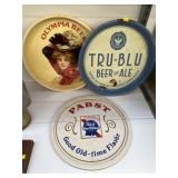 (3) Advertising Brewery Trays