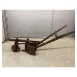 Wood Crafted Toy Plow