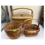 (3) Longaberger Baskets