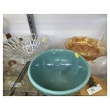 Stoneware, Crystal and Carnival Glass Bowls
