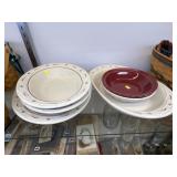 (6) Pieces of Longaberger Pottery