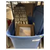 Wall Art, Storage Tote/Lid