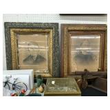 (2) Gilt Framed Portraits