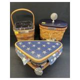 (3) Longaberger Baskets