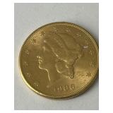 1906S $20 Gold Pc.