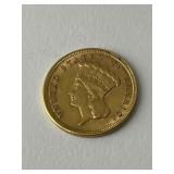 1854 $3 Gold Piece
