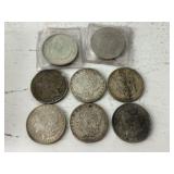 (8) 1921 Morgan Silver Dollars