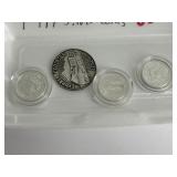 (4) 999 Silver Coins
