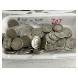 $20 in 90% Silver Quarters