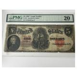 1907 $5 Wood Chopper Note VF20