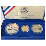 1986 Liberty 3-coin Set w/ $5 Gold