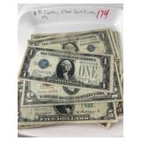 $81 Currency Silver Certificates, etc.