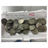 54 Silver War Nickels