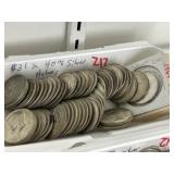 $31 in 40% Silver Halves