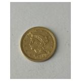 1852 $2.50 Liberty Gold Pc.