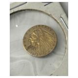 1913 $2.50 Indian Head Gold Pc.