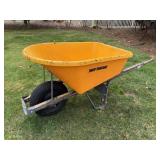 True Temper Plastic Tub Wheelbarrow