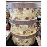 (3) Decorative Hat Boxes