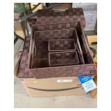 Woven Bins with Lids