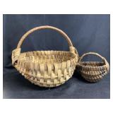 (2) Woven Baskets