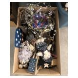 (3) Boxes of Christmas and Home Decor