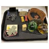 Belt Buckles, Toy Vehicles, Paperweights