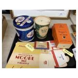 Vintage Cardboard Ice Cream Containers