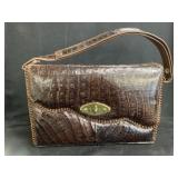 Faux Alligator Skin Purse