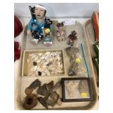 Native American Artifacts with Figurines