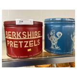 (2) Pretzel Tins