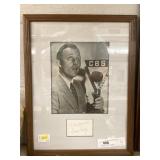 Framed Bing Crosby Photograph