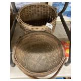 (2) Woven Apple Baskets