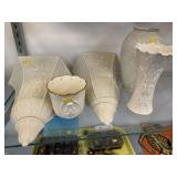 Lenox Wall Pockets with Vases