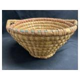 Early Rye Straw Woven Basket