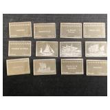 (12) Sterling Silver Ingots