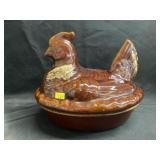 Brown Drip Hen On Nest