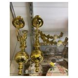 (2) Brass Candle Sconces