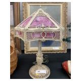 Slag Glass Table Light