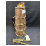 Oriental Copper Pitcher with Nut Cutter