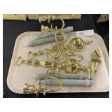 (2) Brass Candle Sconces