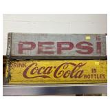 (2) Wooden Beverage Crates
