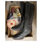 Boots, Scarves, Table Covers